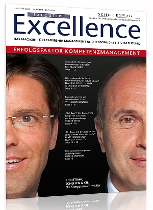 Bild Kundenzeitschrift text-ur Executive Excellence Scheelen Kompetenzmanagement