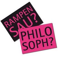 Postkarte: Philosoph? Rampensau? Postkarte: Philosoph? Rampensau?